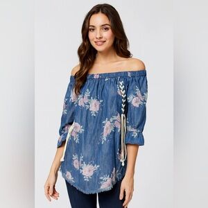 Standard Grace floral braided top